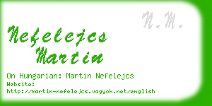 nefelejcs martin business card